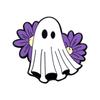 Neues Halloween-Abzeichen Horror-Nacht Feiertagsparty Kleid Verzierungen Weißer Geist Legierung Brosche