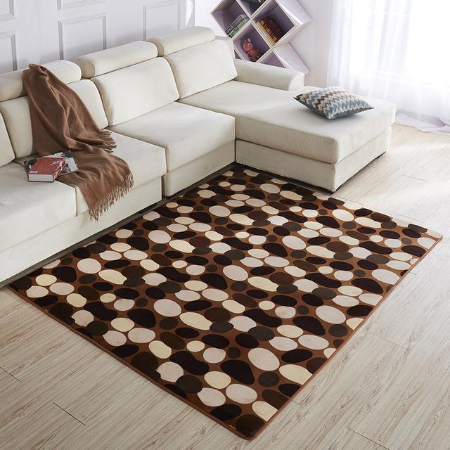 Soft Coral Carpet Solid Color Thickened Floor Mat Washable Children 'S Crawling Blanket Tatami Mat
