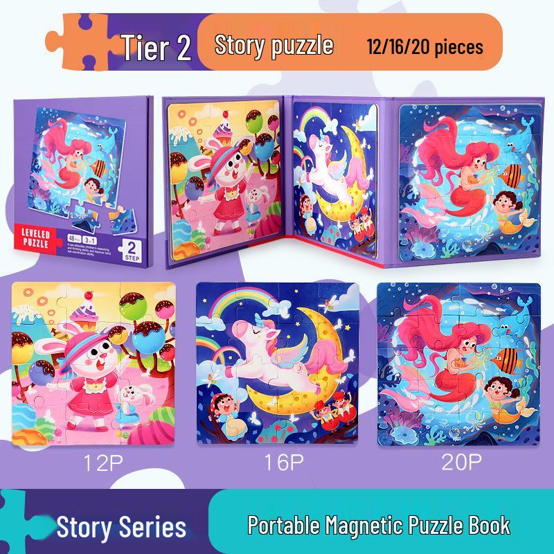Wooden Jigsaw Puzzle Toy - 9 To 100 Pieces, Children's Early Education & Matching Game
