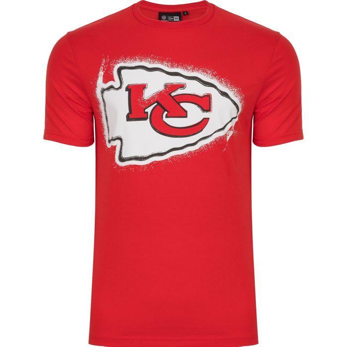 T-shirt NFL - NEW ERA - SPRAY Bucs Chiefs Seahawks Patriots Packer - 100% Cotton - Short Sleeves - Embroidered Logo