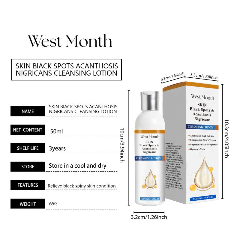Acanthosis Nigricans Cleansing Lotion Soft Moisturizing Hydrating Refreshing Care For Elbows And Neck Body Nourishing Skincare
