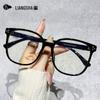 TR12684 Large Frame Anti-Blue Light Glasses with Plain Lenses - Internet Celebrity Style Eyewear