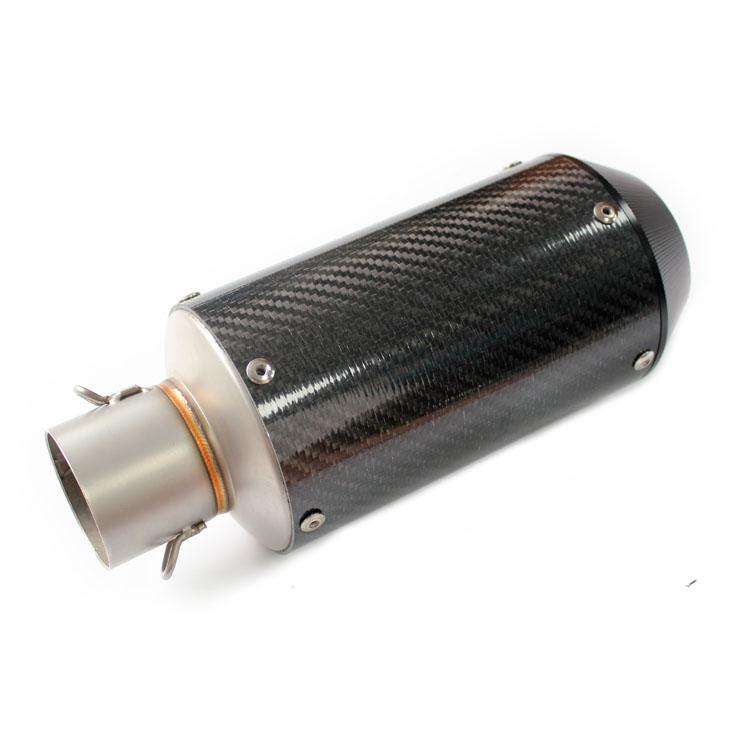 51mm Universal Carbon Fiber Motorcycle Exhaust Pipe 51mm Suitable For MT09 MT07 Z1000 R6 Ninja400 ZX4R TMAX530