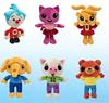 Jucărie de pluș clovn drăguț Moale Kawaii Desene animate Anime Păpușă umplută Cadou de ziua de naștere Pentru copii Copii