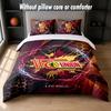Union Berlin FC Design Bett Bettwäsche-Set 1 Bettbezug + 2 Kissenbezüge Weich Atmungsaktiv Haushalt Bettwäsche