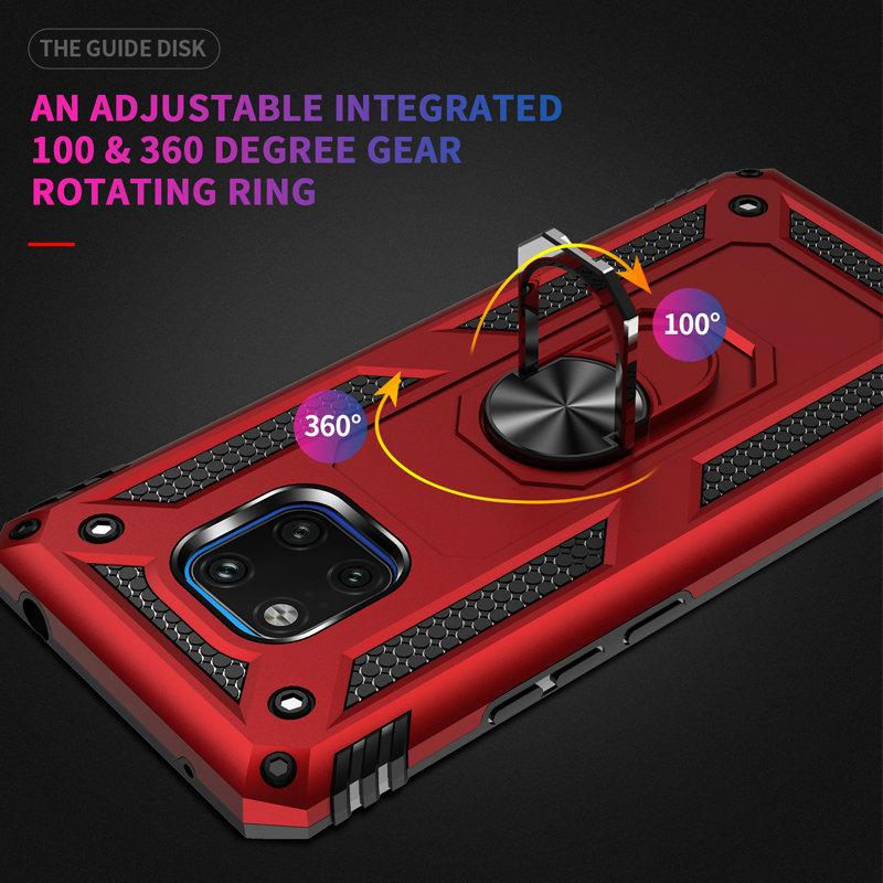 Mate30 Pro 5G Case for Huawei Mate 20 Pro Case Luxury Metal Ring Car Phone Holder Funda Huawei Mate 20 X Case 20X Mate20 X Cover