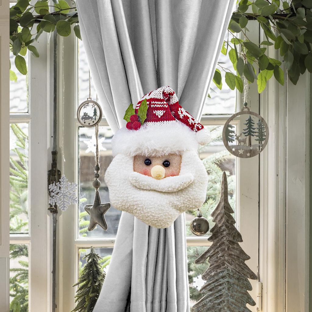 Christmas Curtain Buckle  Snowman Decoration Curtain Tie Decoration