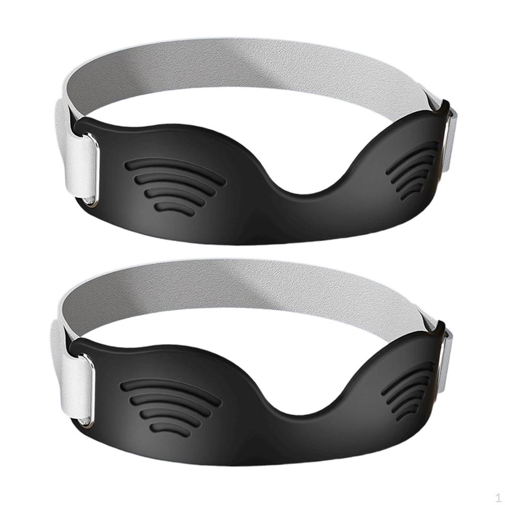 2 Pieces Knee Braces Patella Support Straps Breathable Band Stabilizer for Tennis