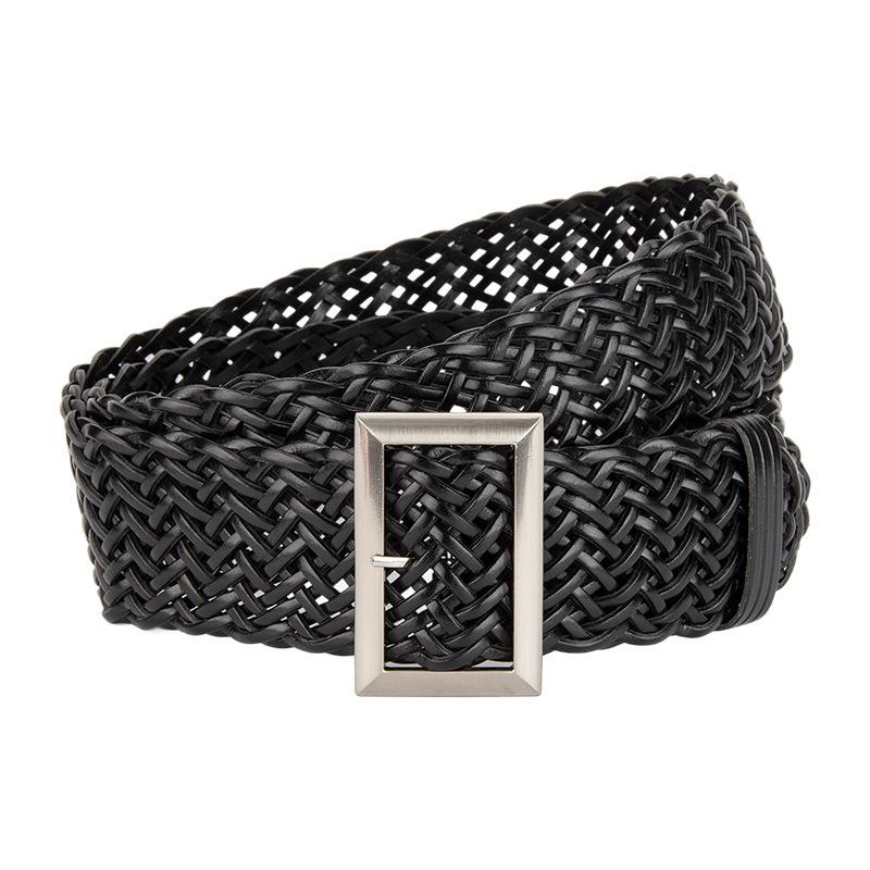 Women's Korean Style Fashion Braided Belt Fashionable Versatile Dress Accessories Without Punching Women's Belt