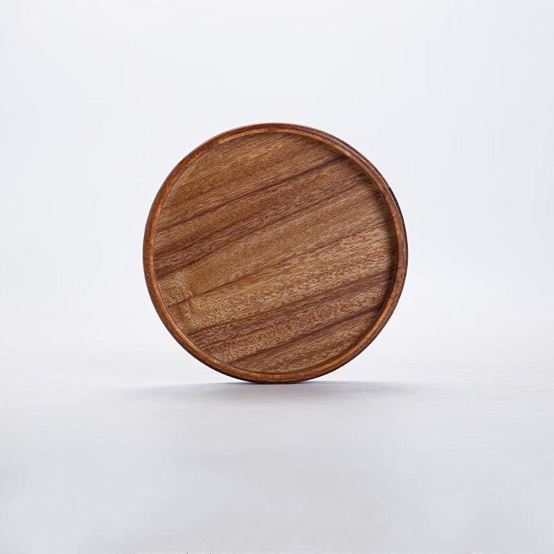 

Yuyi Angel Walnut Round Serving Tray