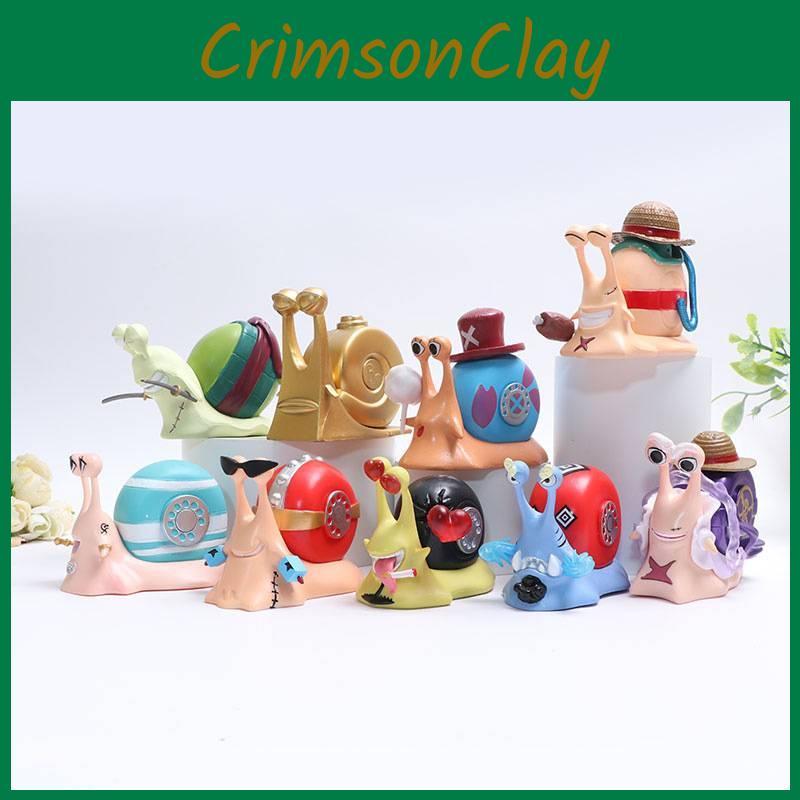 One Nika Piece Snail Toy Cute Cartoon Tabletop Decoration Model Gift Figure