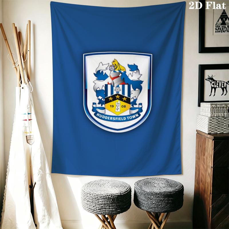 Huddersfield Town Wall Tapestry Aesthetic Wall Hanging Printed Fabric Blanket Decorative Tapestries for Bedroom Living Room Home Decor