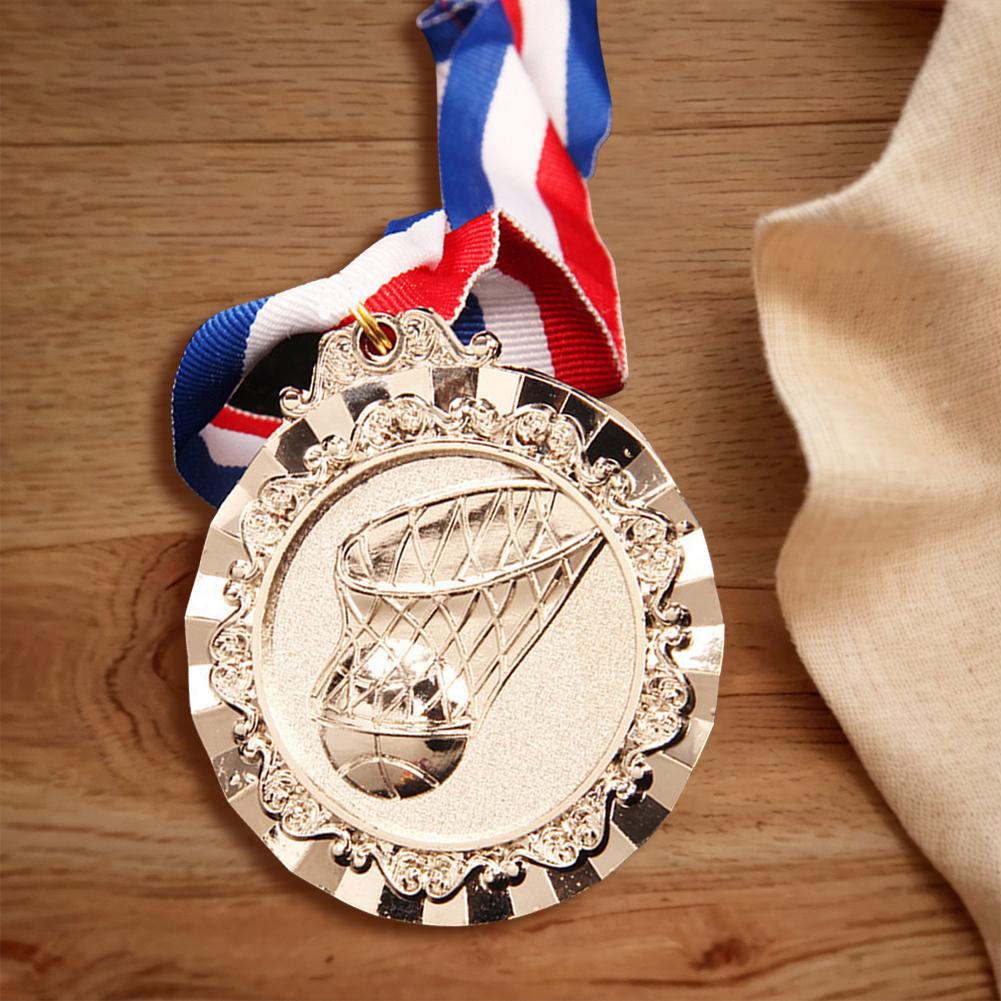 6.5cm Basketball Medals Sports Medal Gold/Silver/Bronze Medals Basketball Game Medals for Basketball Championship