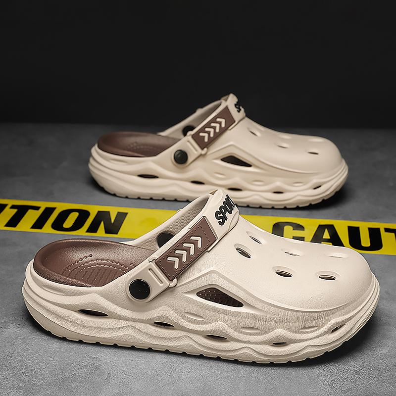 Fashion CYYTL Summer Mens Slippers Casual Outdoor Beach Shoes Sandals Walking Slides Comfort Lightweight Luxury Designer Fashion Leather