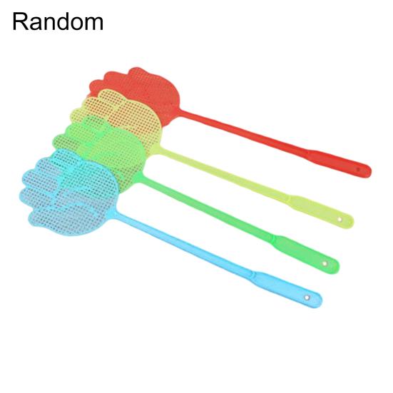 

4Pcs Swatters Efficient Flexible PP Handheld Long Handle Fly Swatter Trap Household Supplies