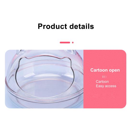 Kleine Tiertoilette Großer Raum Transparenter Duschraum Hamster Sandbad Behälter Käfig