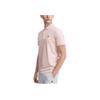 Fila Solid Color Breathable Casual Knit Polo Shirt Men Tops Pink F51M421102F-LP