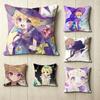 SSugar Sugar Rune Comic VVanilla Mieux Pillow Case Square DoubleSided Sofa Cushion Cover Bedroom Bedside Pillow