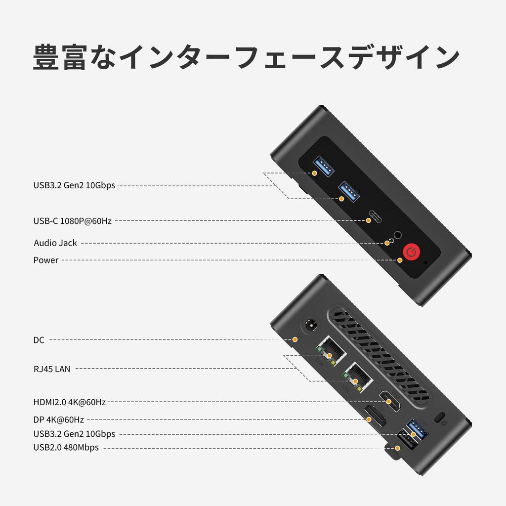 Origimagic Mini PC Ryzen 5 3550H To Than 8GB DDR4 RAM 256GB SSD PC with WiFi 2 RJ45 LAN 3 USB and HDMI Supports Up To Triple Display Simultaneous