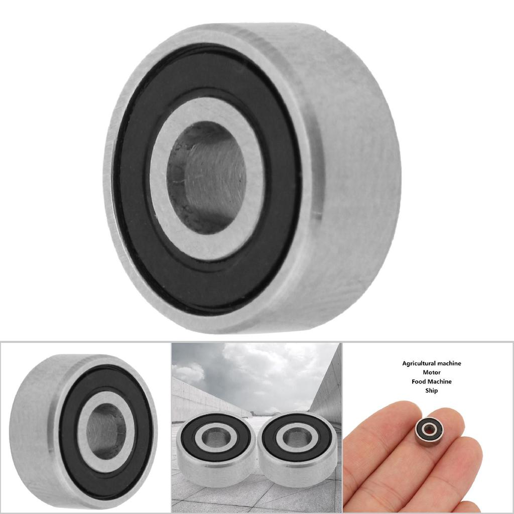 3Grad4Grad5Grad6mm Innendurchmesser 10Grad13Grad16Grad19mm Außendurchmesser Doppelseitig Gummi ge Stahl Lager(623