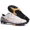 Training Spikes Sneakers Soccer Shoes Men's Leather Foot Broken Nails Children's Women's Game Artificial Turf Low Top