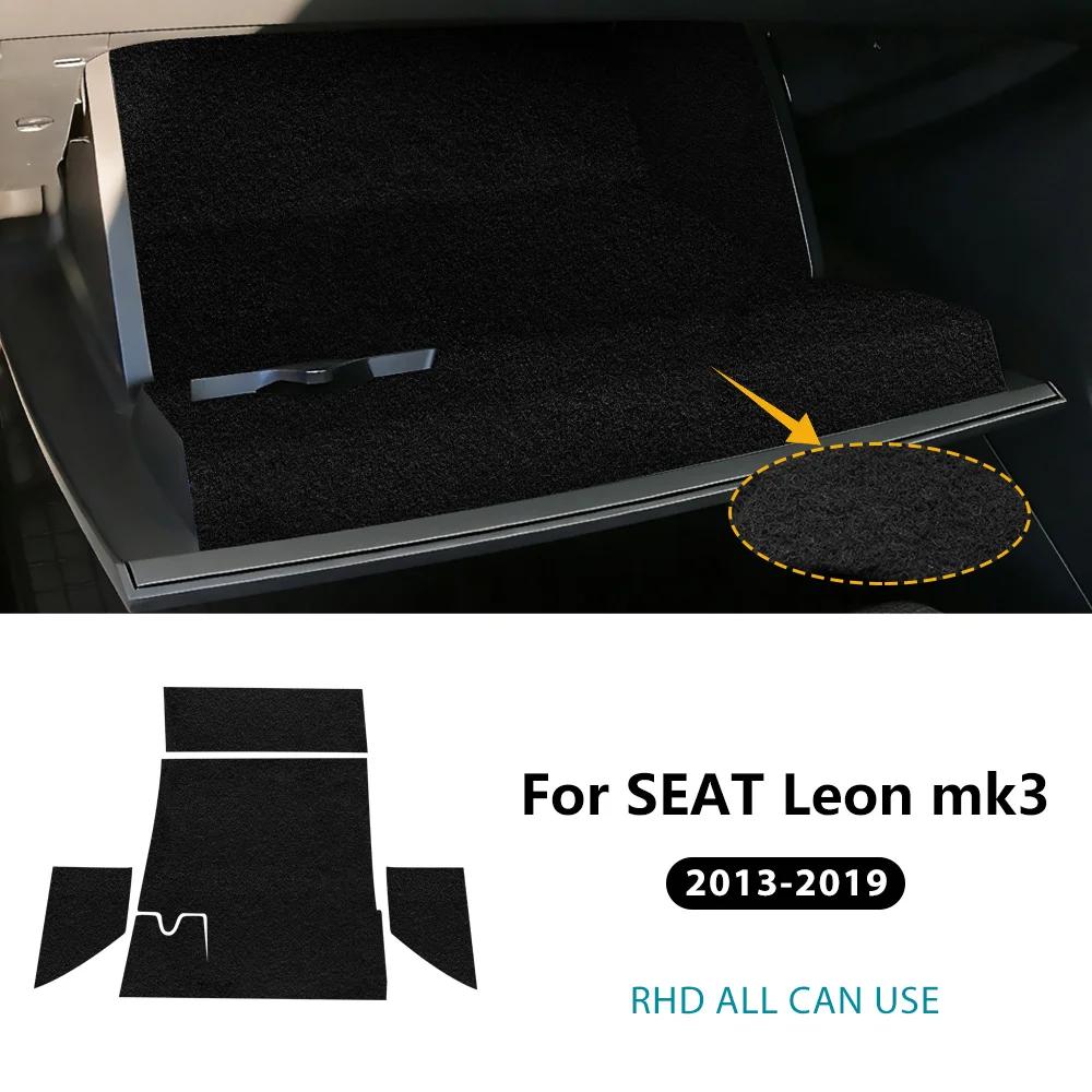 For Seat Leon MK3 2013 2014 2015 2016 2017 2018 Premium Suede Car Co-Pilot Toolbox Sticker Interior Trim Accessories