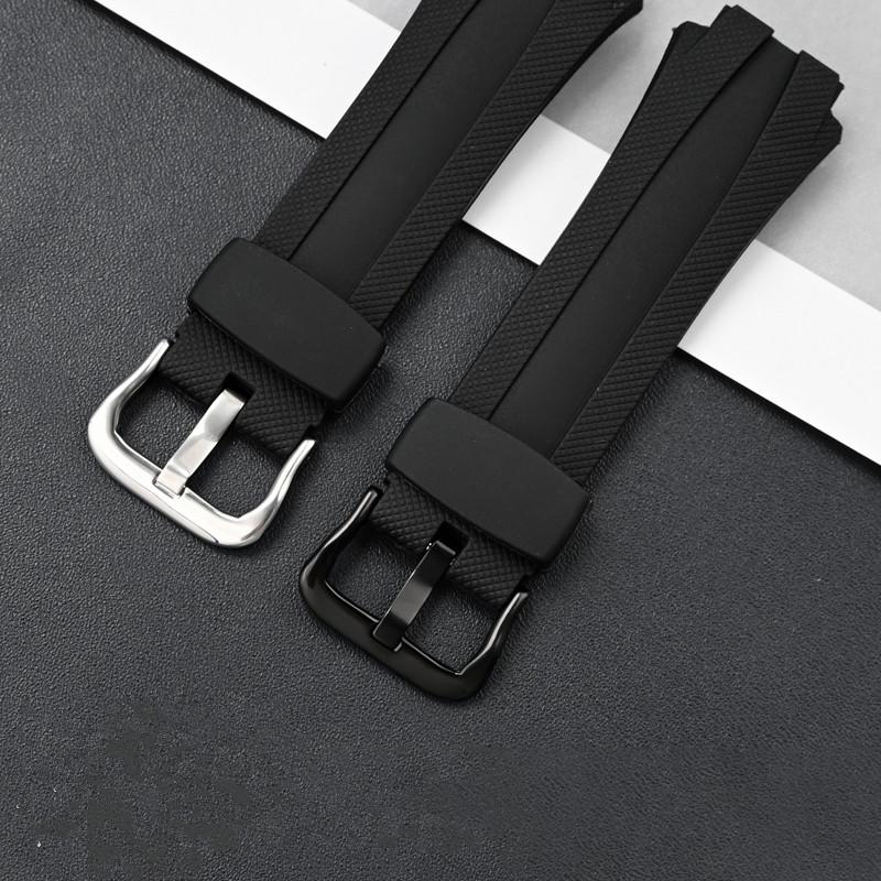 17mm Resin Replacement Strap For Casio AQ-160W/AQ-163W Men Band Rubber Sprot Waterproof Bracelet Watch Accessories