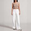 Women's White Wide-Leg Tencel Lyocell Jeans - Lightweight, Breathable, Four-Way Stretch for Summer 2026