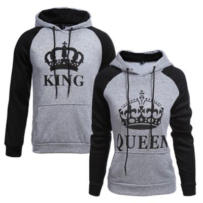 King Queen 01 Couple Matching Valentines Love Men Women Unisex Hooded Sweatshirt Hoodie