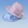 Women's Fashionable Mesh Sun Hat Flower Decoration Portable and Comfortable for Lady, Ideal for Travel