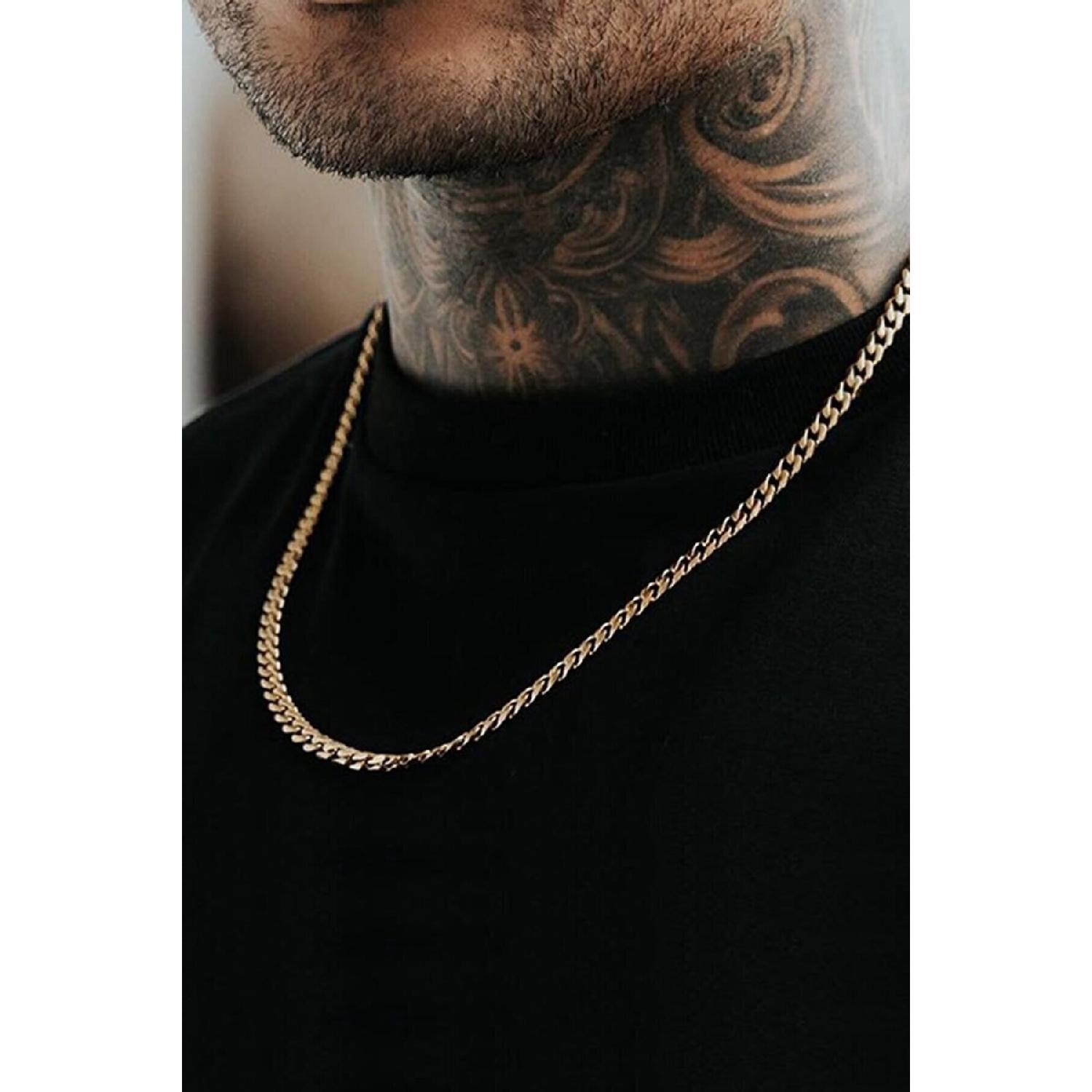 

Ожерелье из стали 316l с золотым кольцом