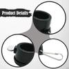 2 Flagpole Rings, 1 Inch, Mounting Rings with Clips, 360-degree Rotatable,