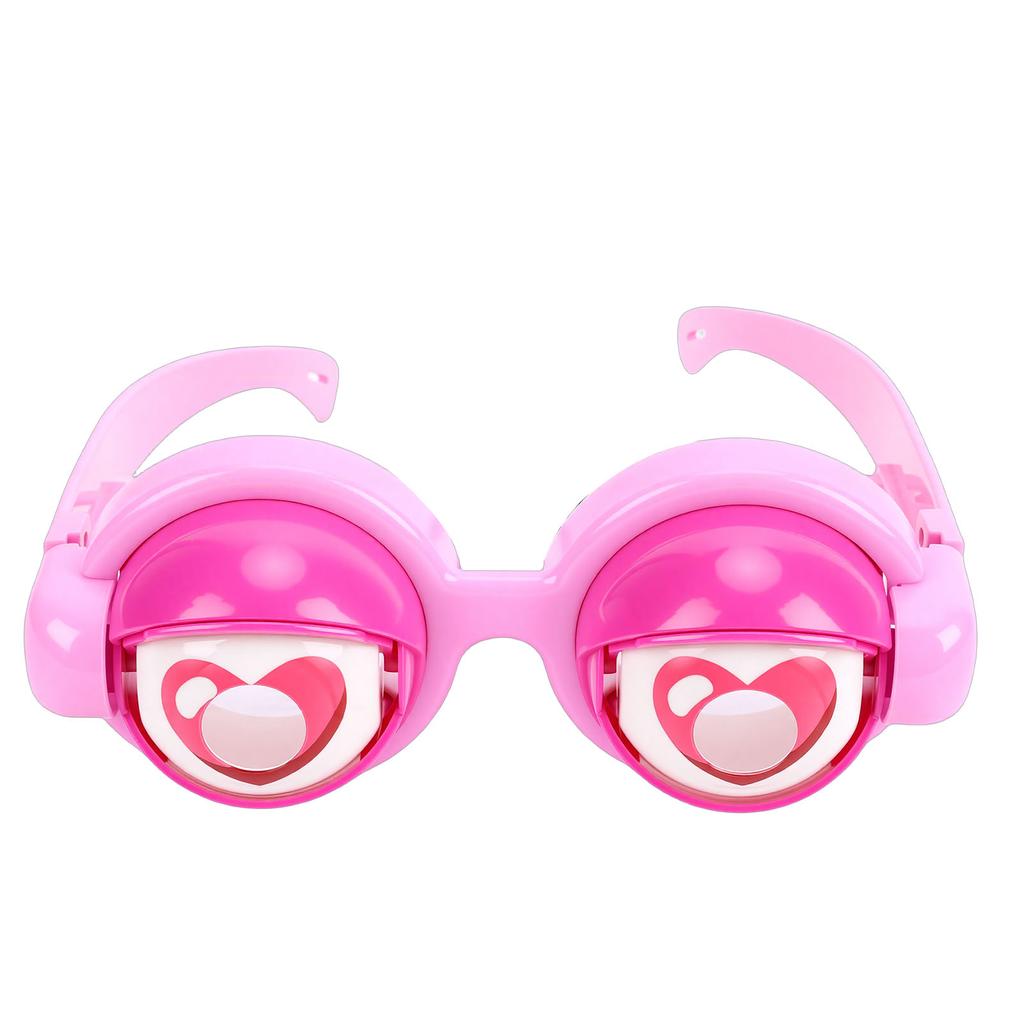 Kids Funny Glasses 18x7cm Blinking Eyeball Silly Glasses Novelty Funny Prop for Party Photography Cute Peach Heart Style