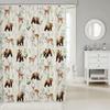 Erosebridal Bear Deer Hunting Shower Curtain,Cute Woodland Animal Waterproof Bathroom Curtains,Botanical Farmhouse Fabric Shower