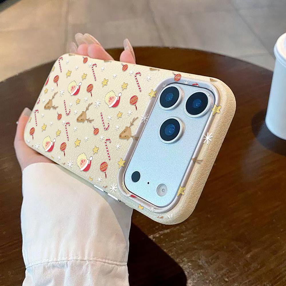 Ins Cartoon Christmas Style Rope Case For Iphone 17 16 15 14 13 12 11 Pro Max 17 Air 16 15 Plus 17 Pro Max Phone Cover
