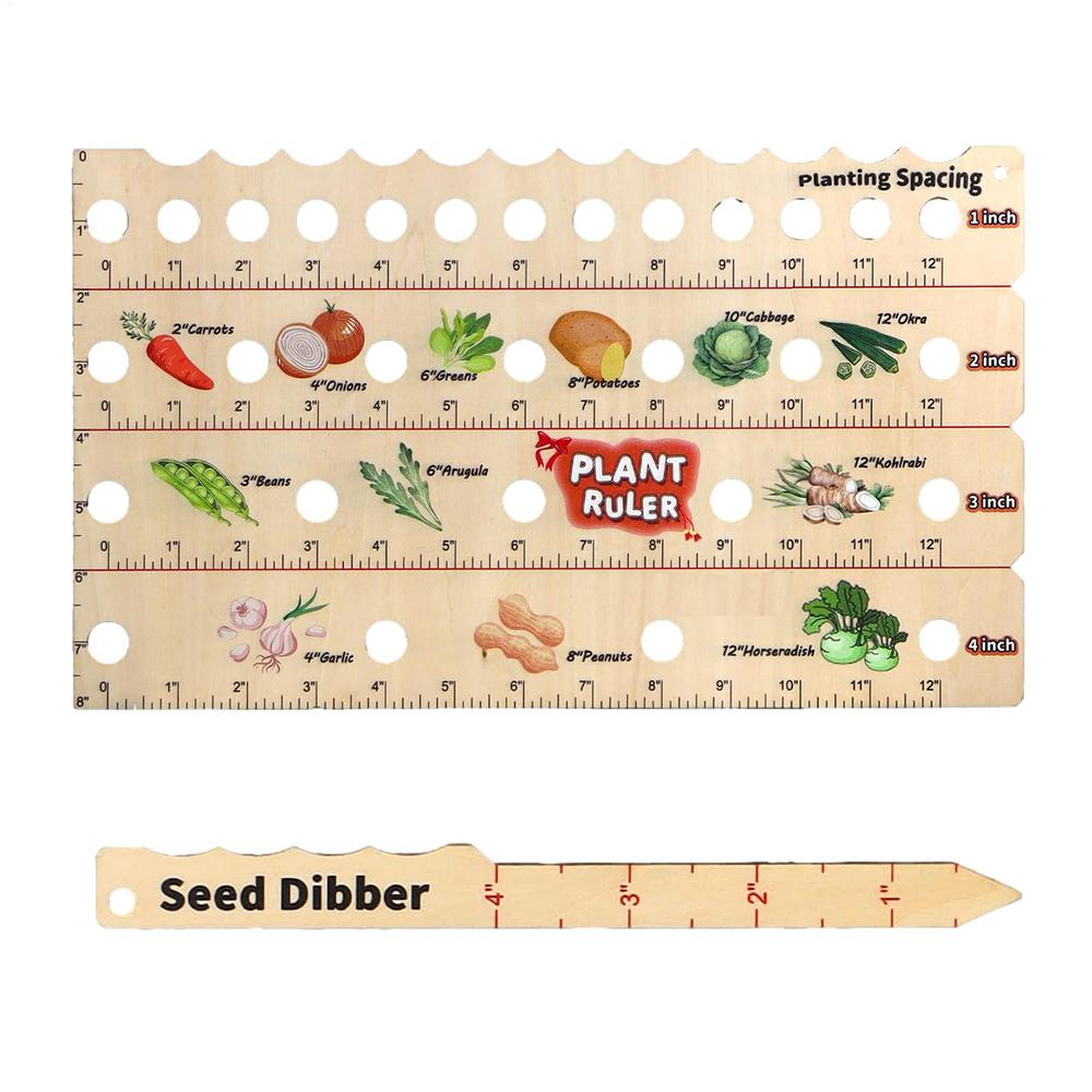 

Planting Ruler with Holes Wood Plant Spacing Plant Spacing Ruler for Beginners Professionals Gardeners Growers Farmers Balcony червоний