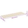 2 Piece Sun Lounger Set with Table and Cushions Solid Acacia Wood
