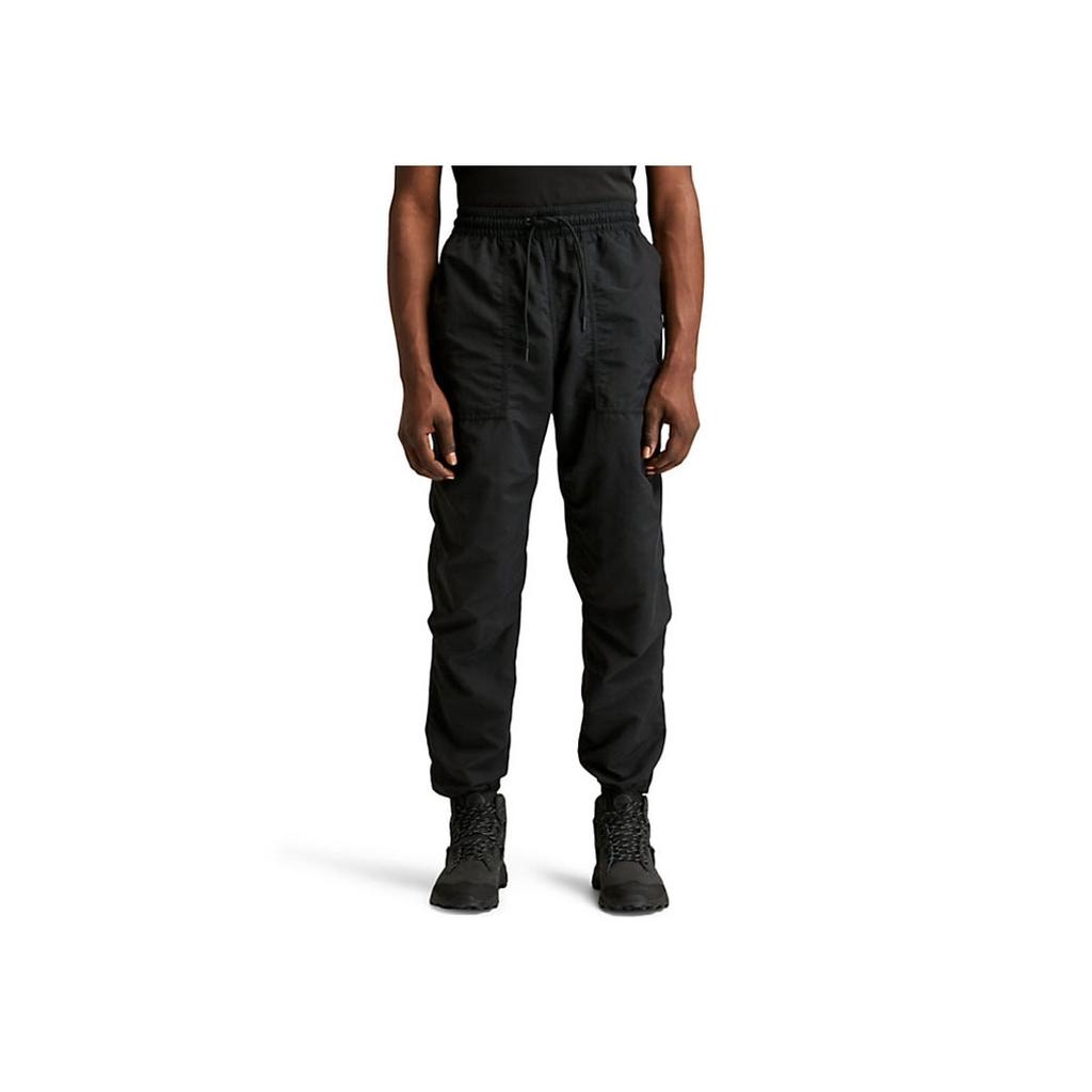 Timberland Outdoor Casual Wide-Leg Drawstring Sports Pants Men Pants Black A22G1-001