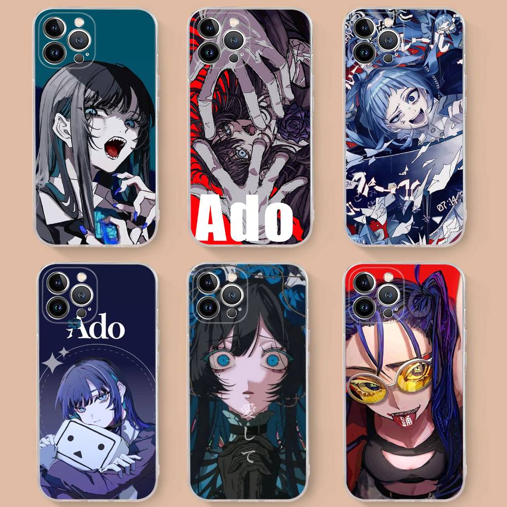 Virtual Singer Ado For IPhone 17 16 15 14 13 12 11 Pro Max Plus Mini Funda For Transparent Cover