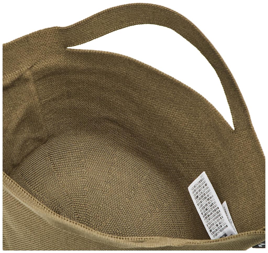 Free Hat Recycled Yarn Knitted Basket Tote Bag Baby Lou 0255 Khaki [Rootote] Lightweight, Standing, Shape, Po-No