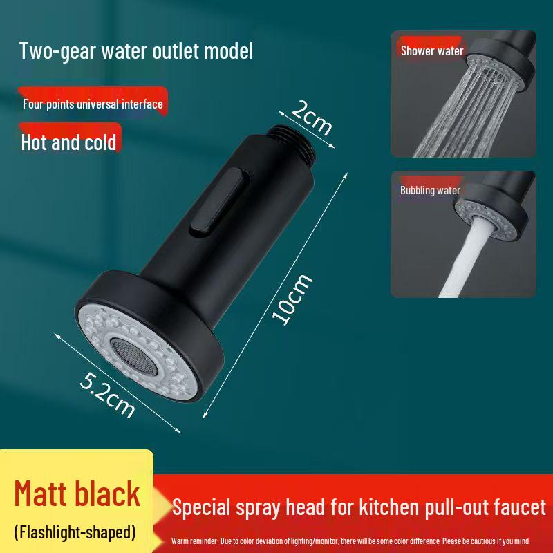 Precision Kitchen Sink Pull-Out Faucet Replacement: Anti-Splash Retractable Shower Nozzle