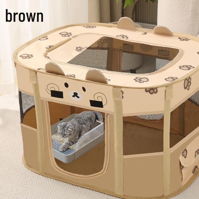 

Складной ящик для родов и гнездо для мелких собак и кошек M 70x55x45 cm