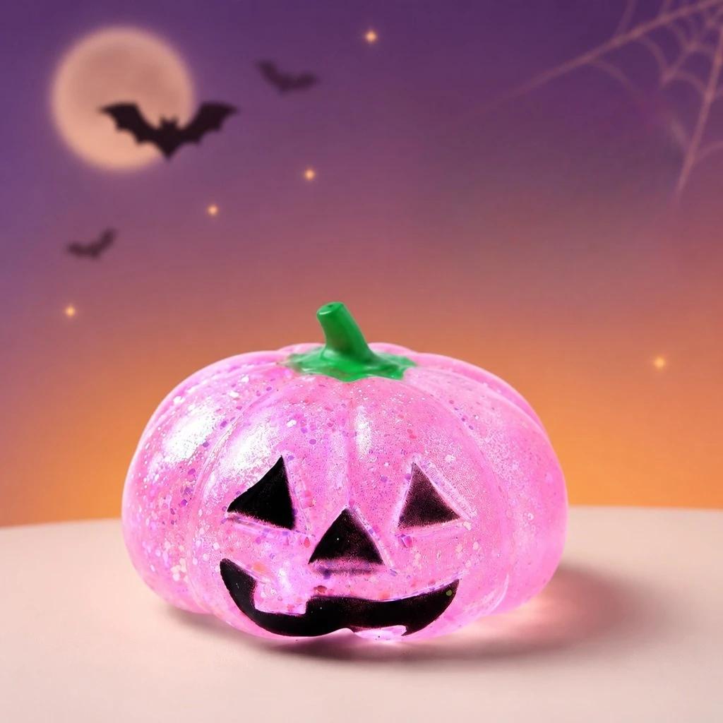 Pumpkin Maltose Pressure Ball Wet Toy for Relieving Stress, Soft and Slow Rebound Fidget Toy for Stress Relief Halloween Gift