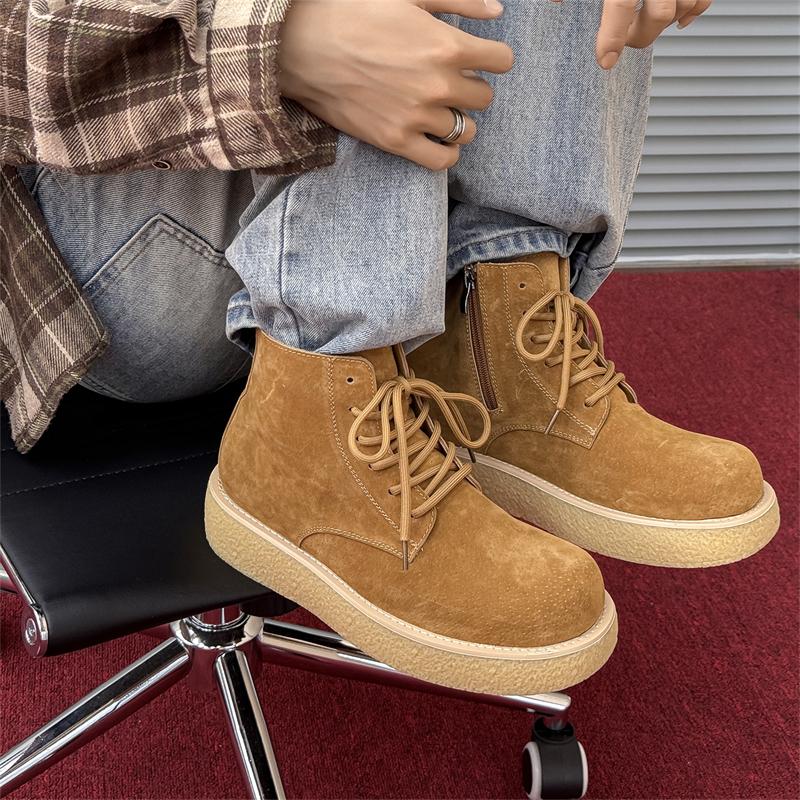 Fashion New Autumn and Winter Men's Shoes Fashion Designer Style Work and Business Office Leisure Outdoor Street 38-46 Boots Versatile