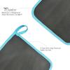 Silicone Oven Mitts 1Pc Short with Non-Slip Grips High Heat Resistant Thicker Gloves Cotton Lining Kitchen Microwave BBQ Baking Cooking Grilling