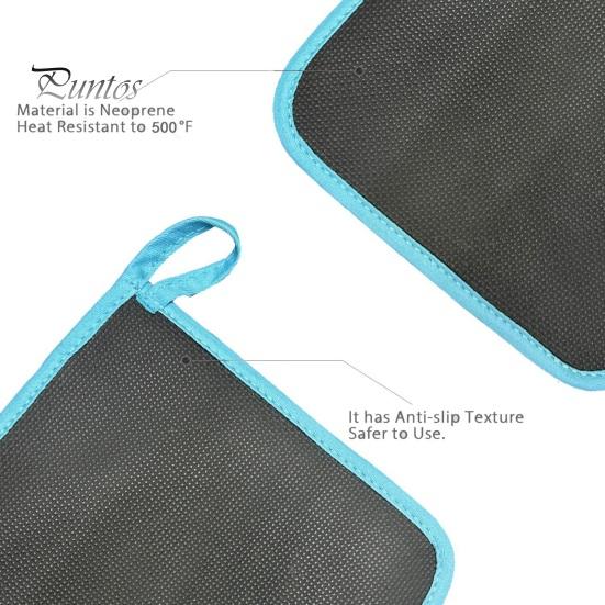 Silicone Oven Mitts 1Pc Short with Non-Slip Grips High Heat Resistant Thicker Gloves Cotton Lining Kitchen Microwave BBQ Baking Cooking Grilling