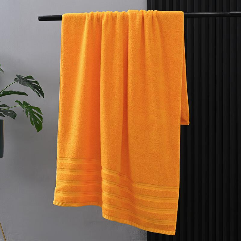 Handun Vibrant Orange Cotton Bath Towel