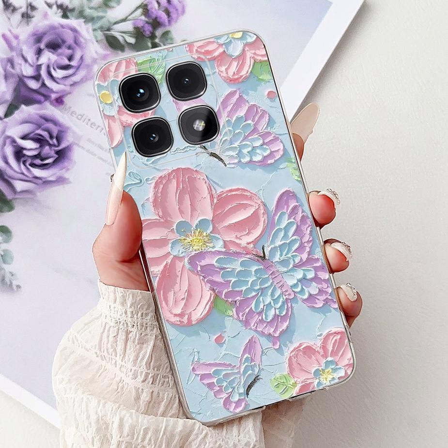 For Xiaomi Mi 14T Pro Case Cute Cat Fashion Painted Cover Soft Silicone Phone Case For Xiaomi 14T Pro Mi14T 5G Back Cover Bumper