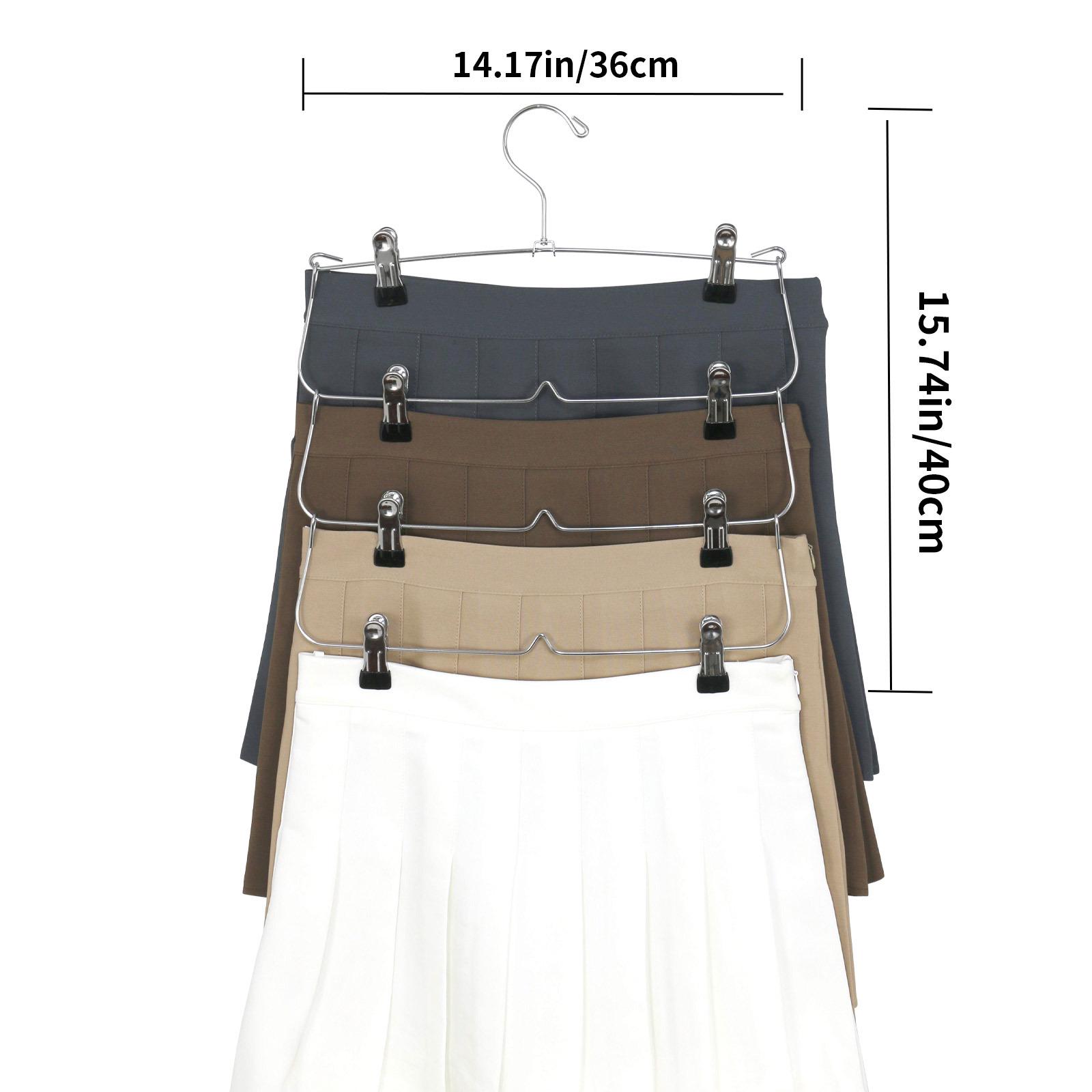 Multi-Layer Metal Pants Hanger with Clips - No Trace, Multi-Functional Storage Solution