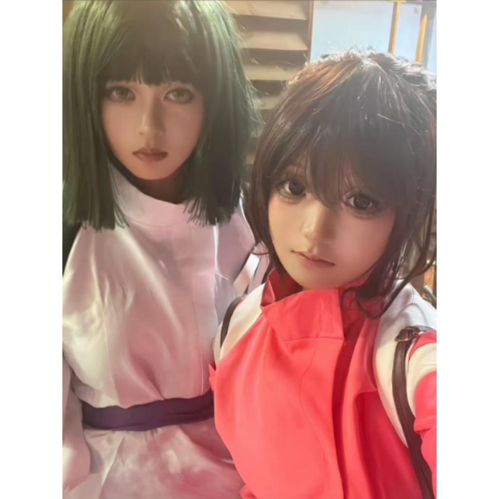 Nigihayami Kohakunushi Ogino Chihiro Away Costume Performance Uniform Suit Halloween Party Clothing Women